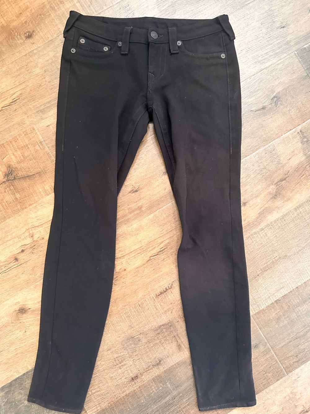 True religion Women’s Black Slim knit Jeans size 29